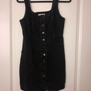 Urban Outfitters Black Denim Dress